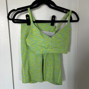 Outdoor Voices shorts and sports bra set
